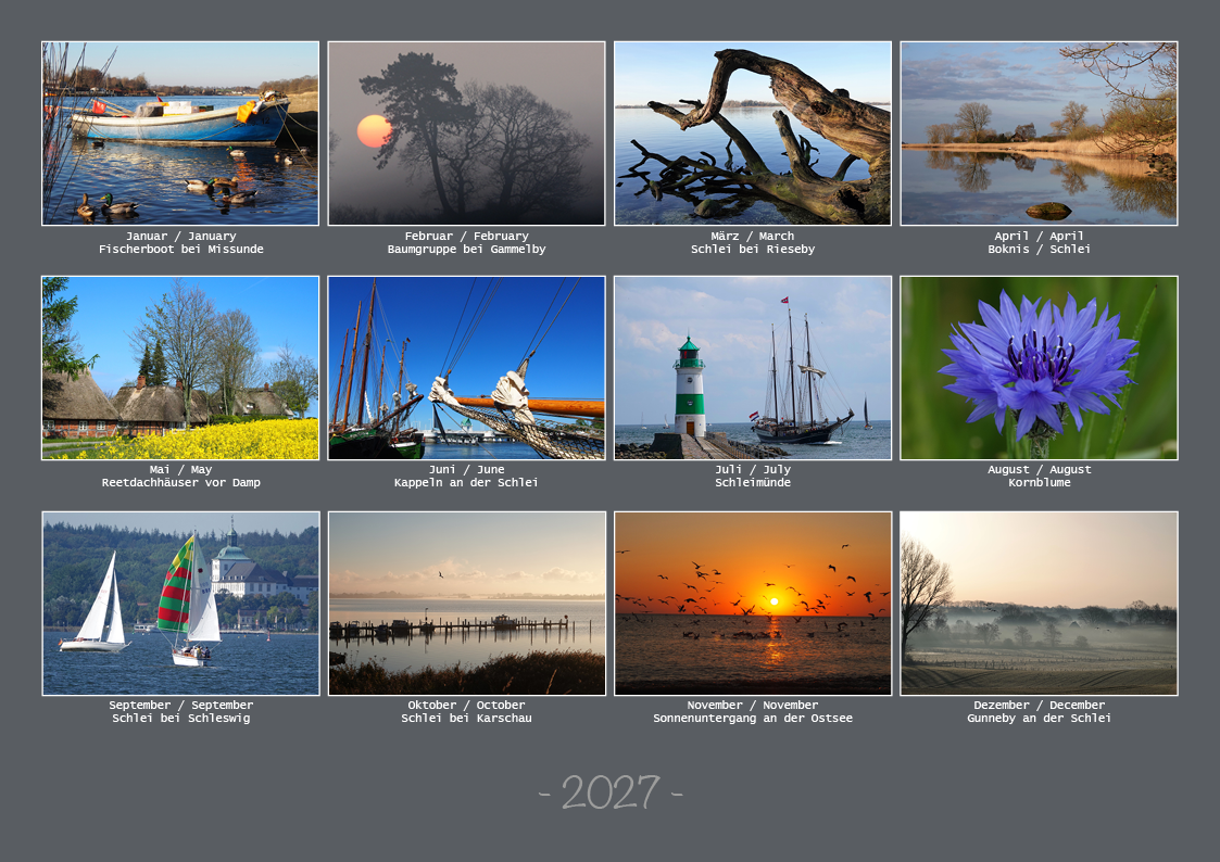 KALENDER  - Wunderschöne Schleiregion