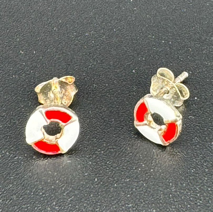 Ohrstecker Rettungsring 925er